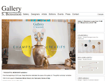 Tablet Screenshot of gallerybensimon.com